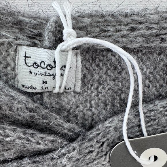 TOCOTO VINTAGE - KNITTED HEADBAND - GREY - 30% MOHAIR - 20" = 3-6Y - NWT - Picture 2 of 4